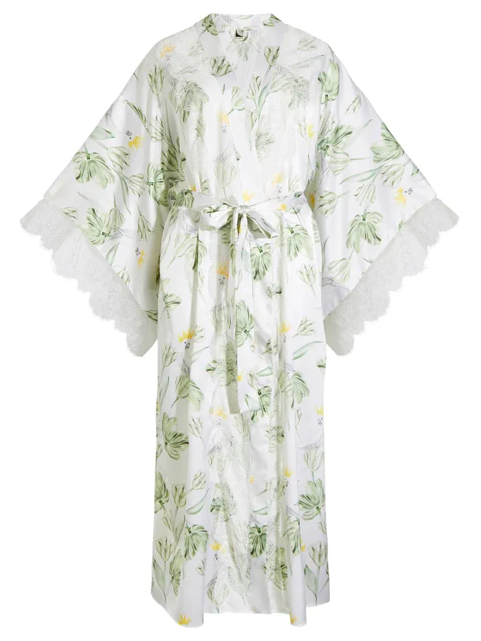 Parasol Rose Lauren Silk Kimono