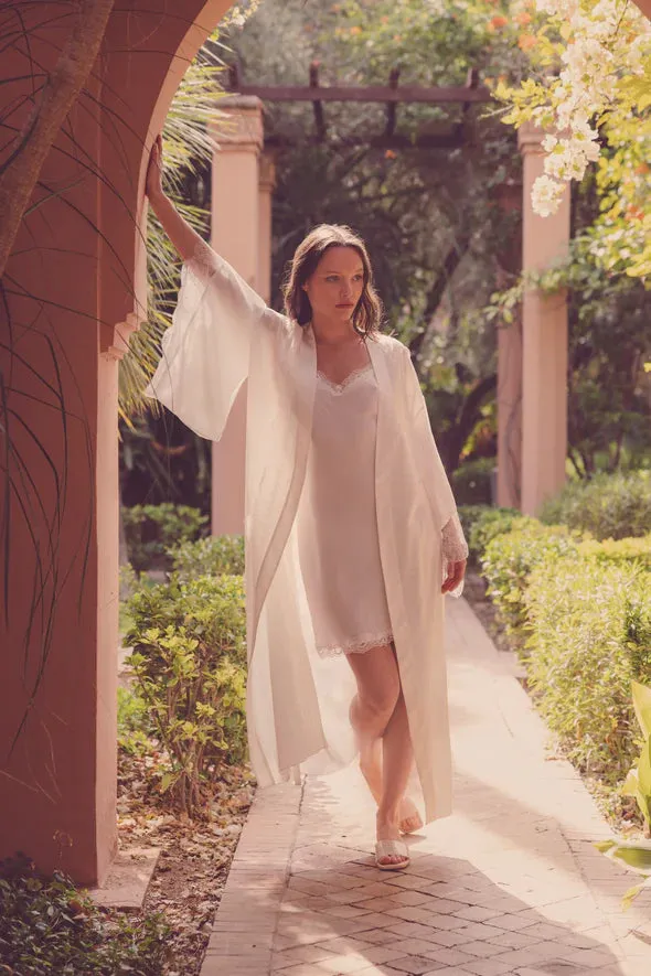 Parasol Rose Lauren Silk Kimono