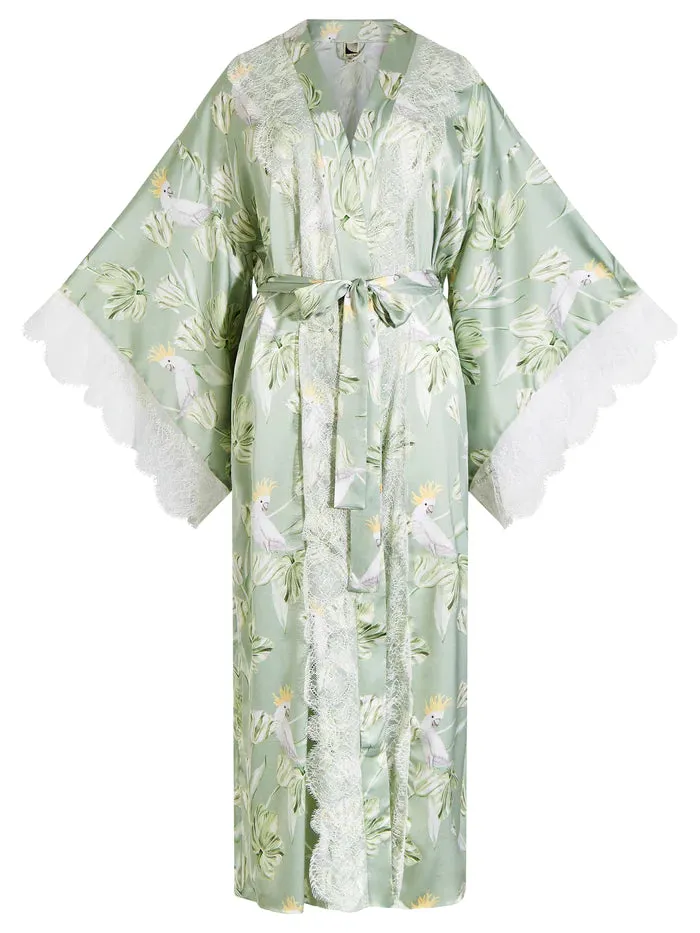 Parasol Rose Lauren Silk Kimono