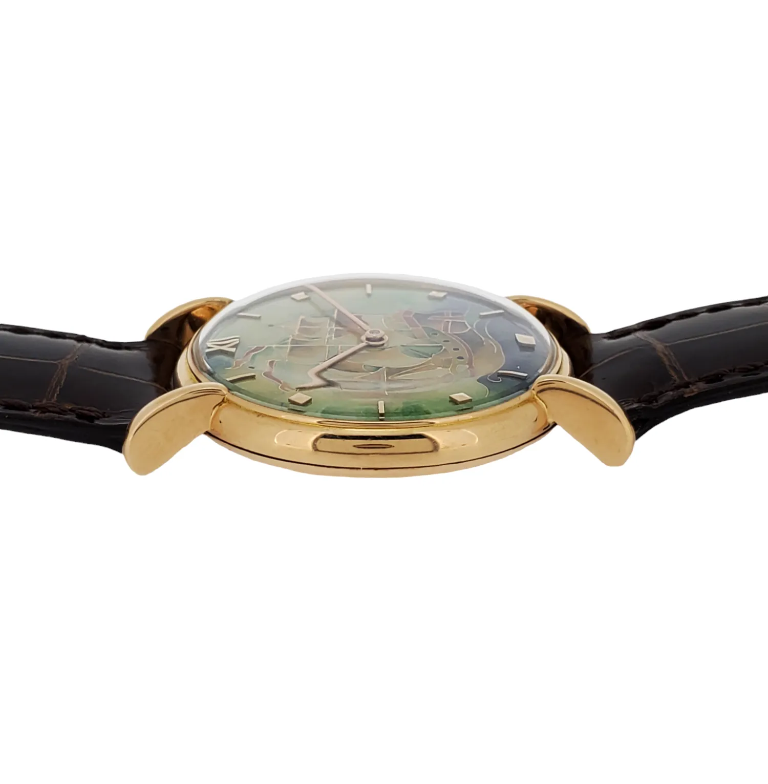 Patek Philippe 1543R Vintage Calatrava with Unique Cloisonne enamel dial, Circa 1946