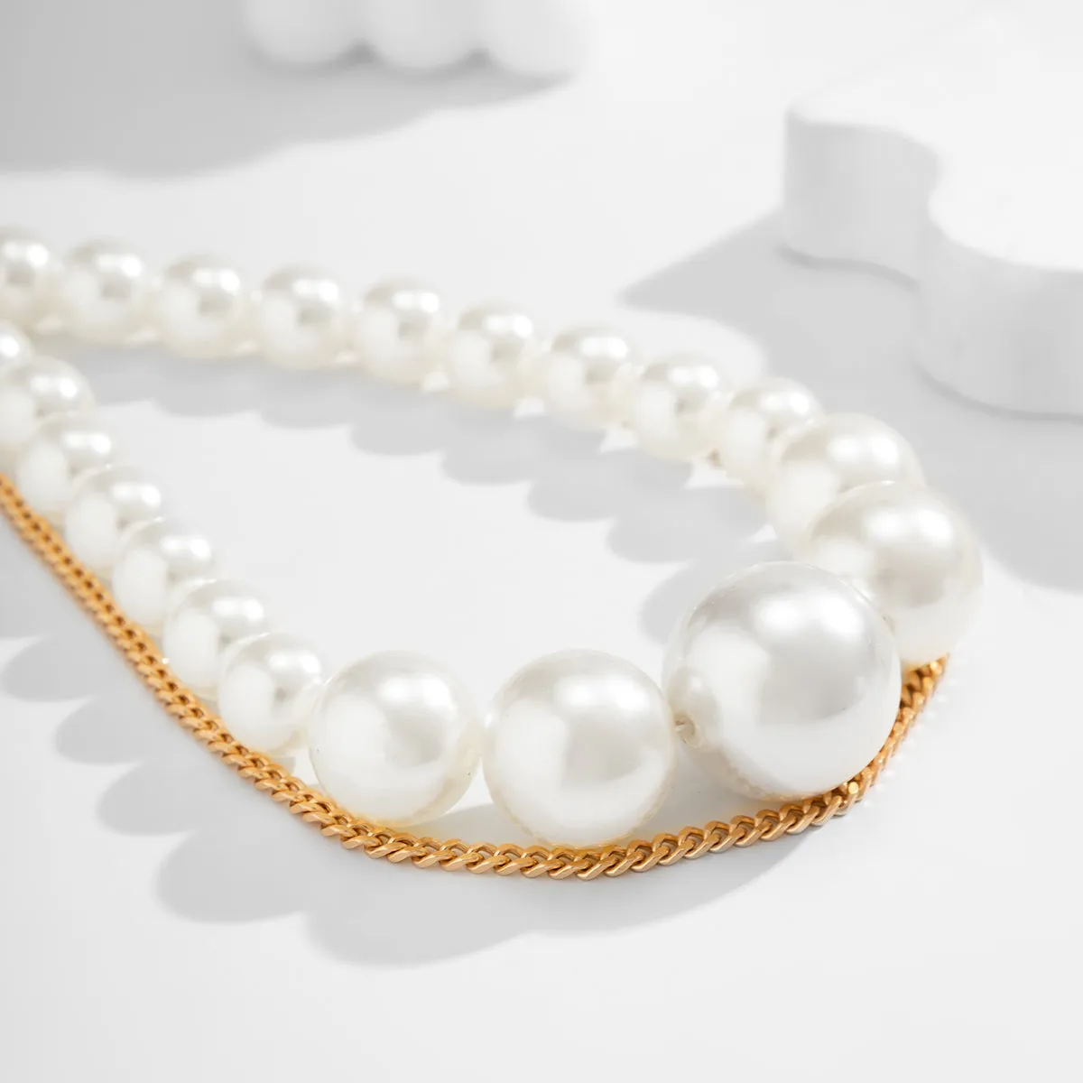 Pearl & 18K Gold-Plated Layered Waist Chain