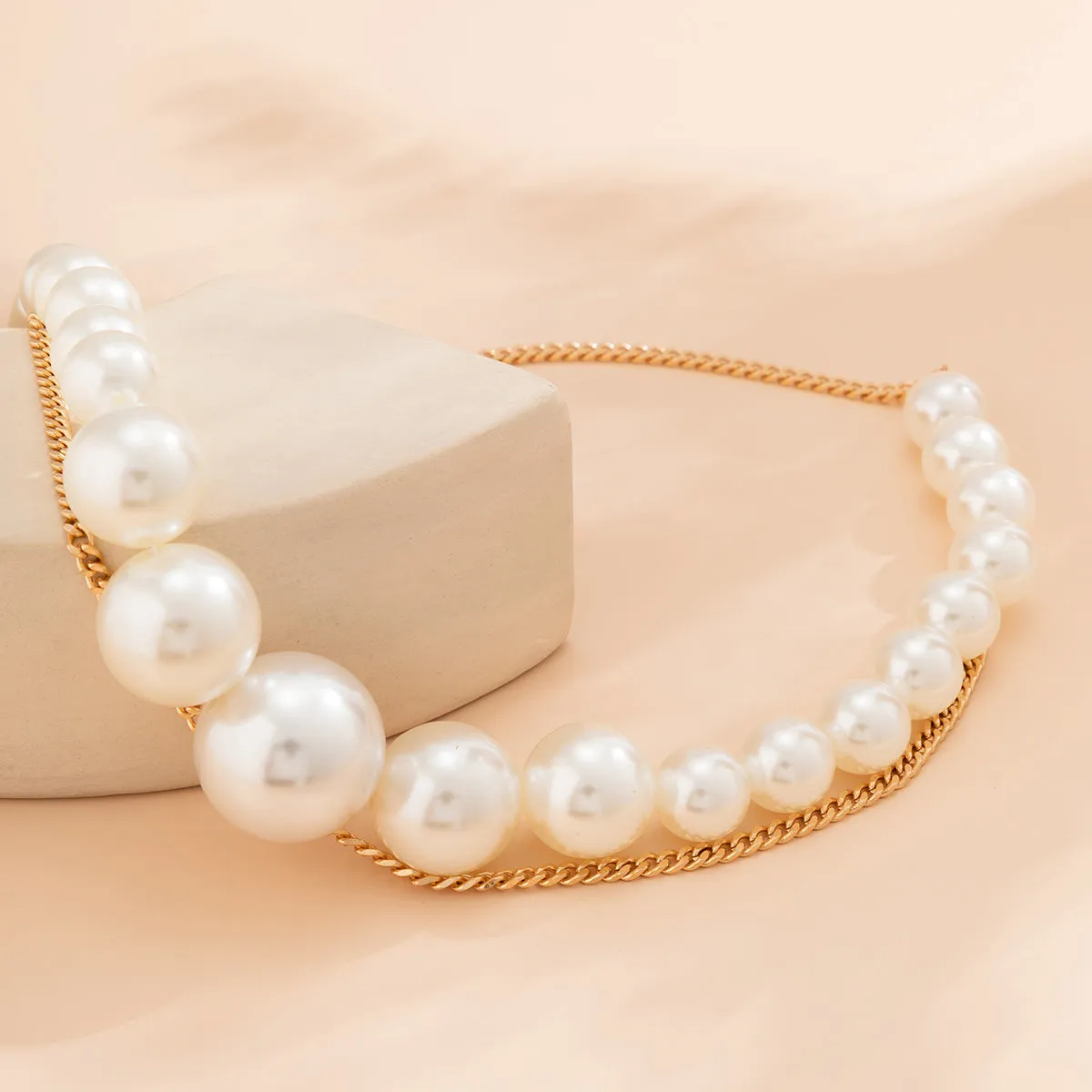 Pearl & 18K Gold-Plated Layered Waist Chain