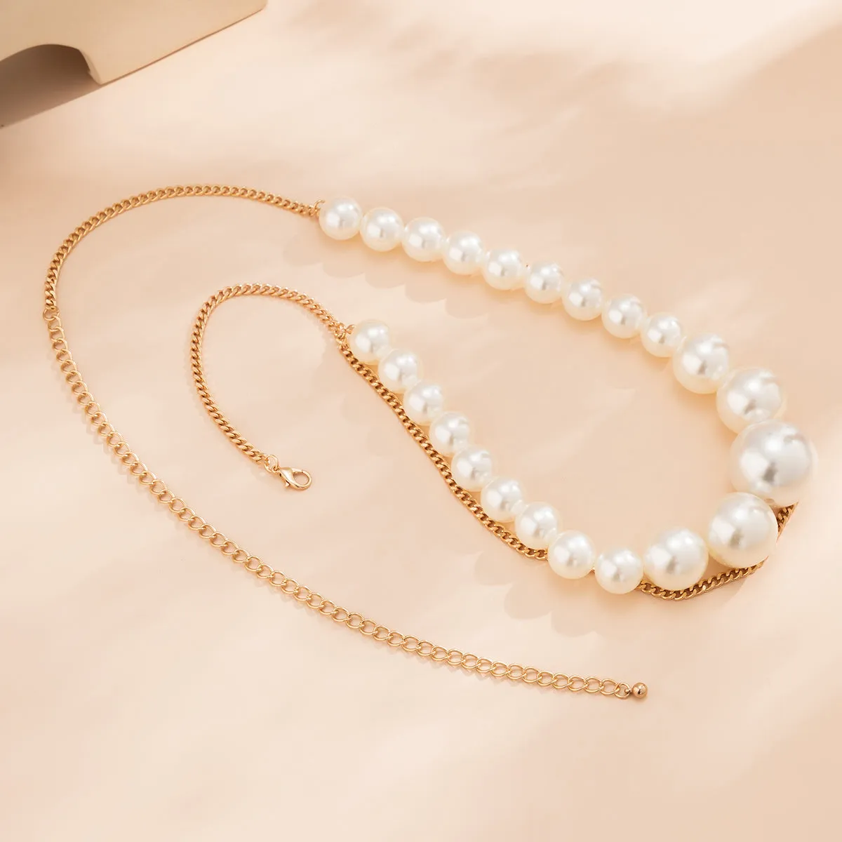 Pearl & 18K Gold-Plated Layered Waist Chain