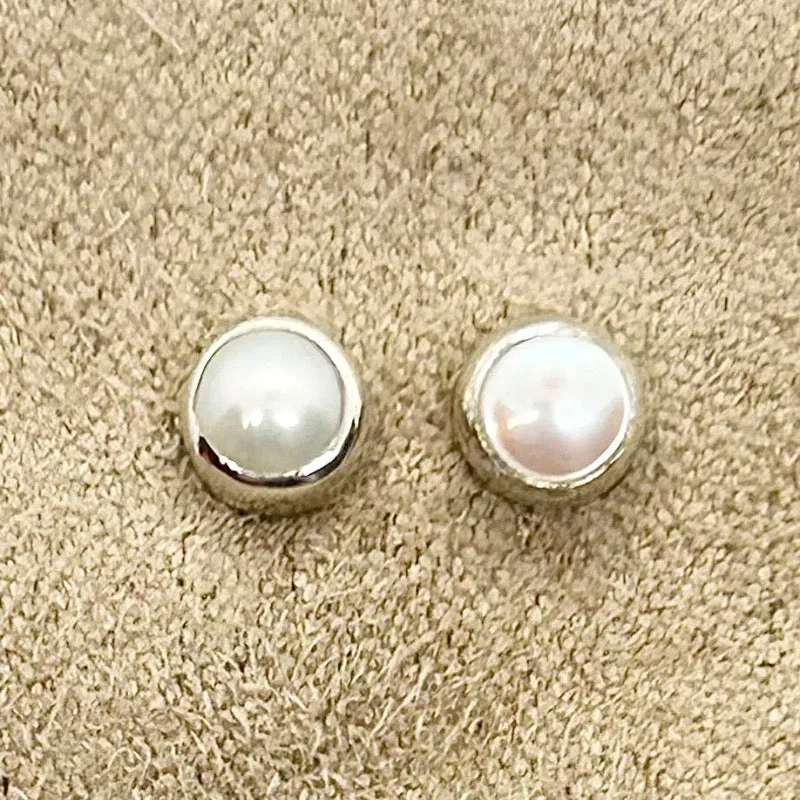 Pearl Post Earrings