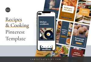Recipes and Cooking Pinterest Template