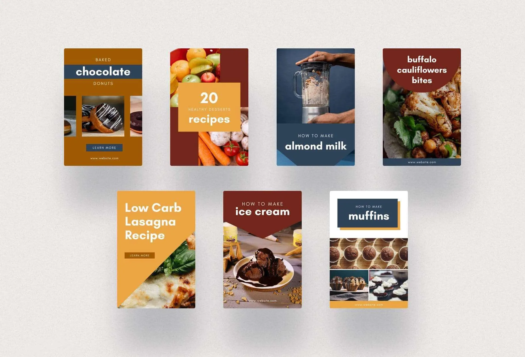 Recipes and Cooking Pinterest Template
