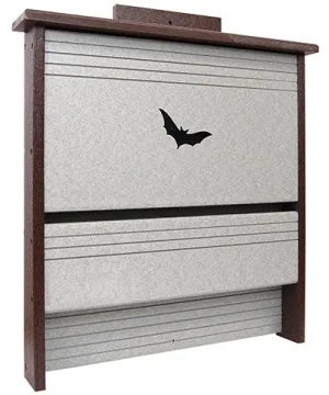 Recycled Plastic Single Chamber Poly Bat House