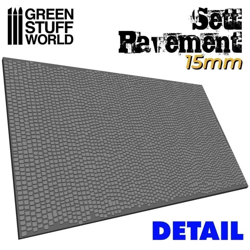 Rolling Pin - Sett Pavement 15mm