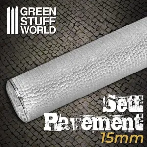 Rolling Pin - Sett Pavement 15mm