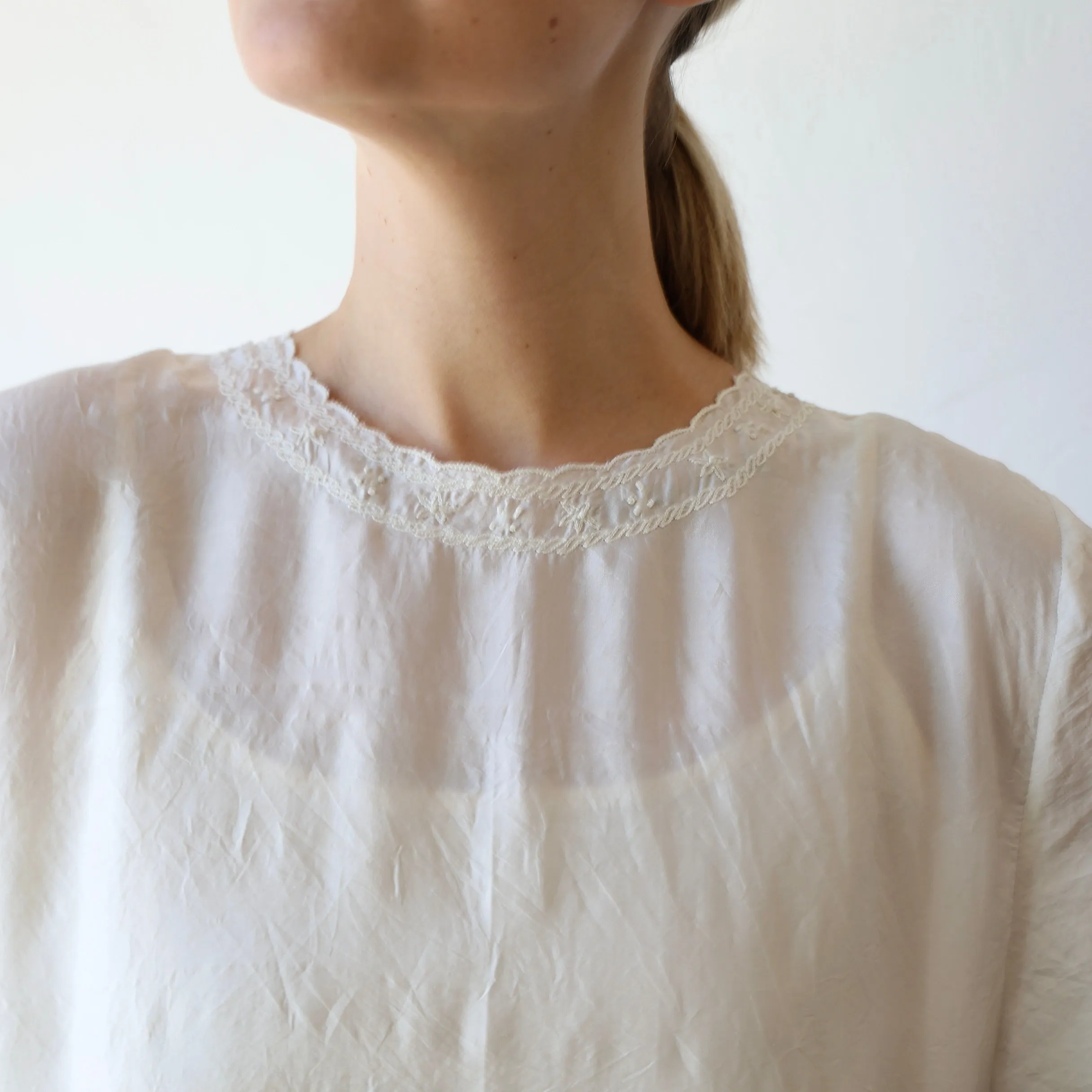 Runaway Bicycle Silk Dress - Alabaster