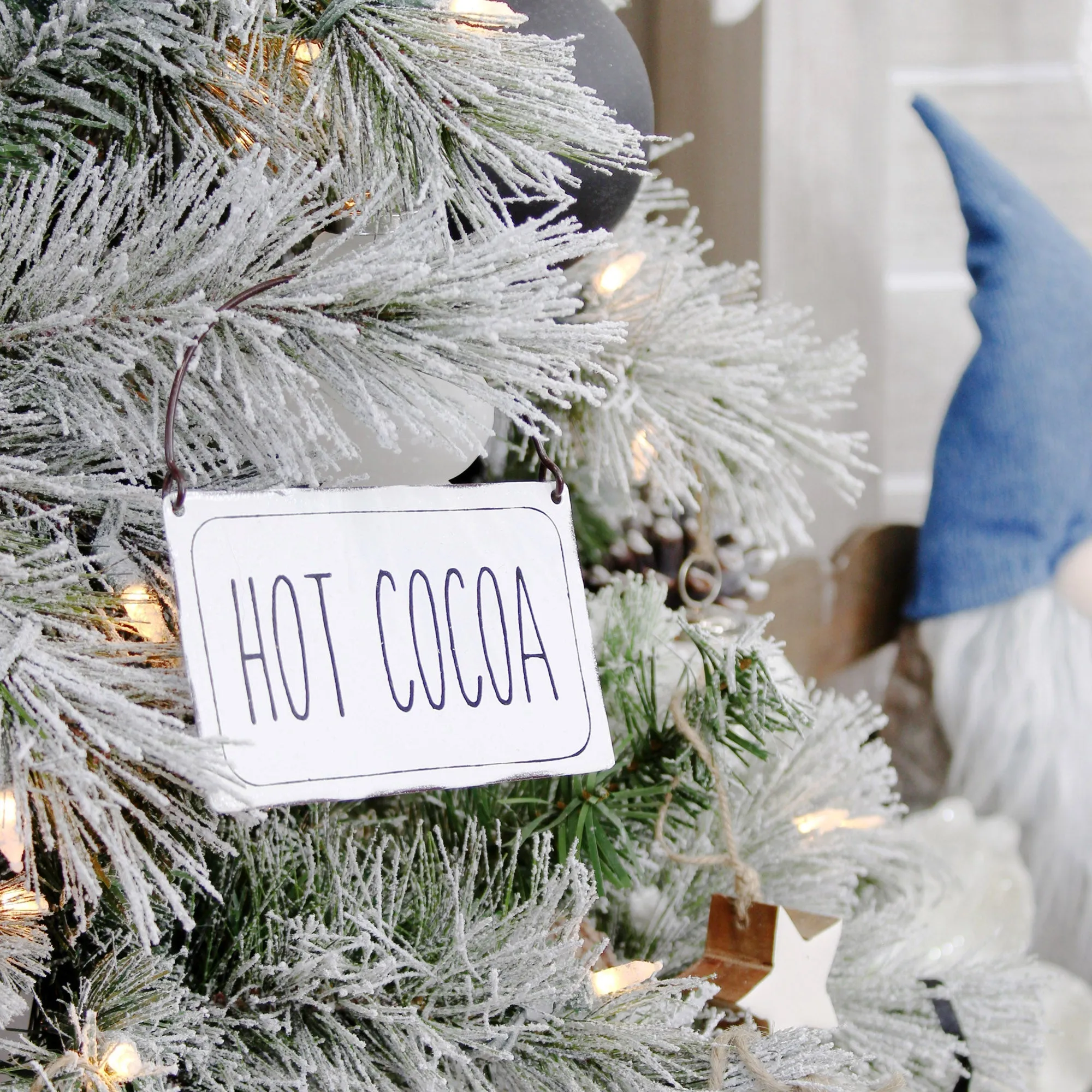 Rustic Signs Christmas Ornaments (Set of 6)