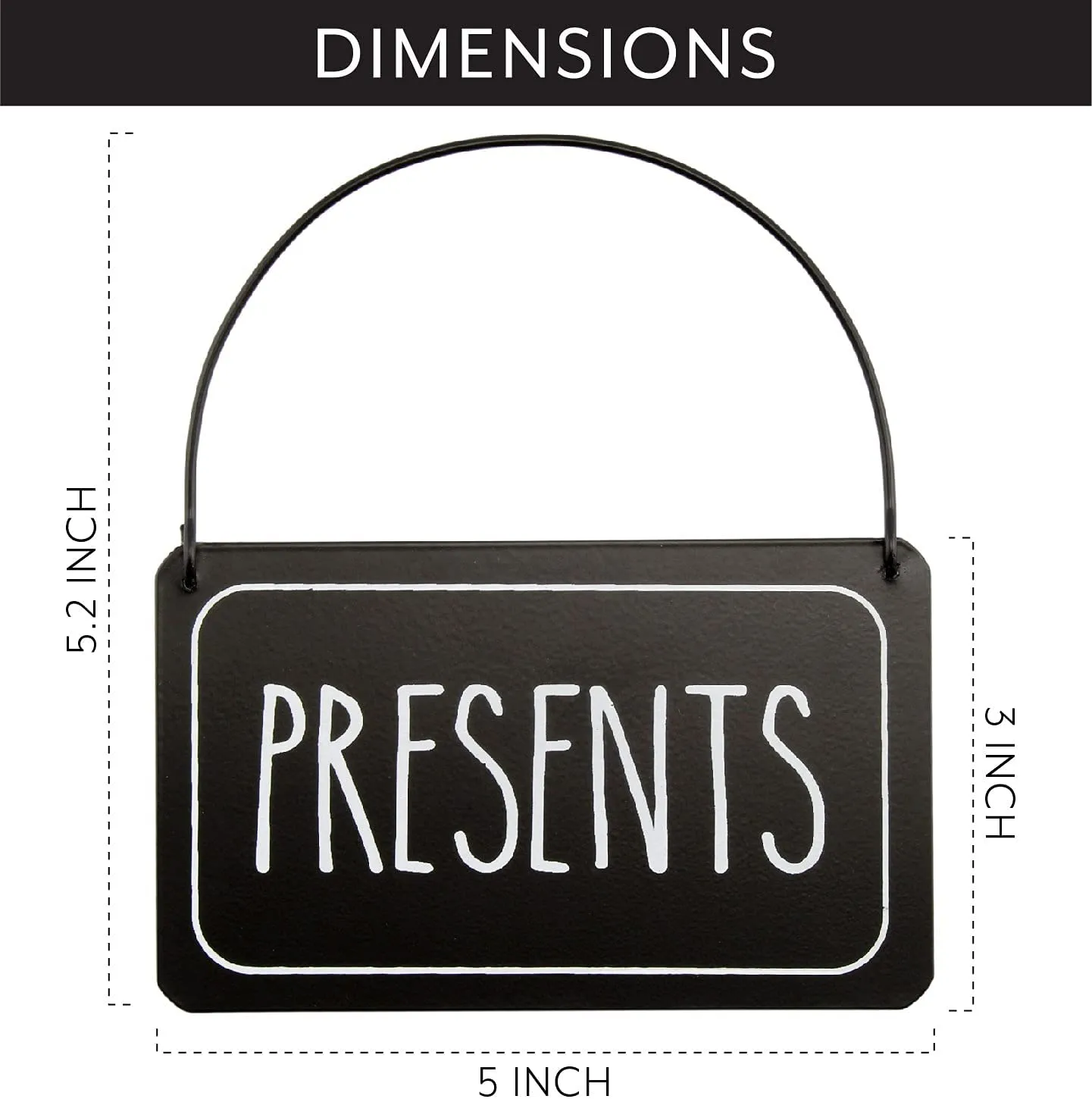 Rustic Signs Christmas Ornaments (Set of 6)