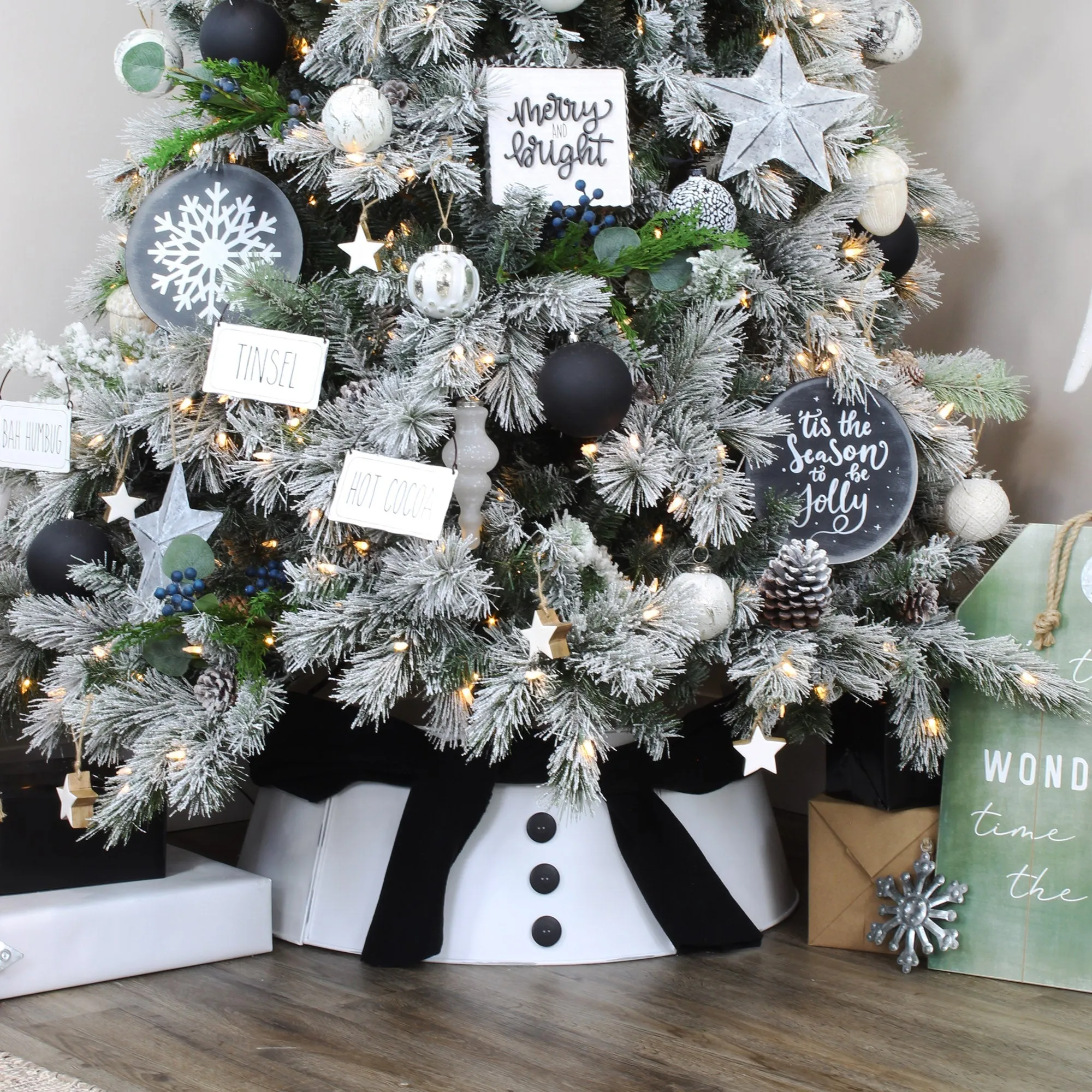 Rustic Signs Christmas Ornaments (Set of 6)