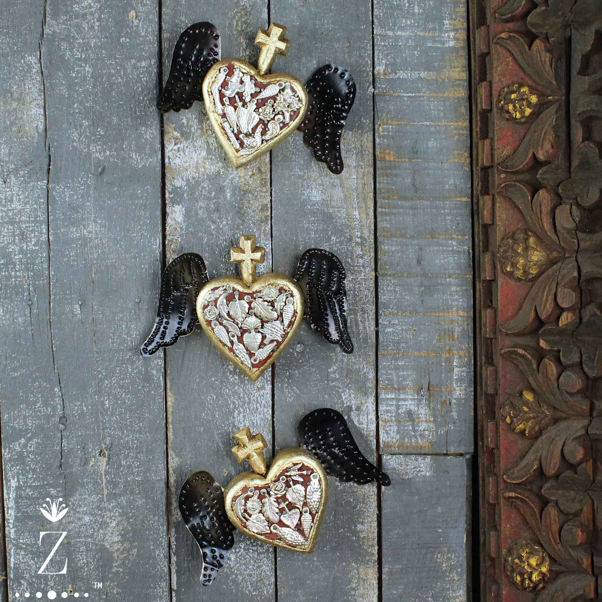 Sanctuary Heart with Tin Wings