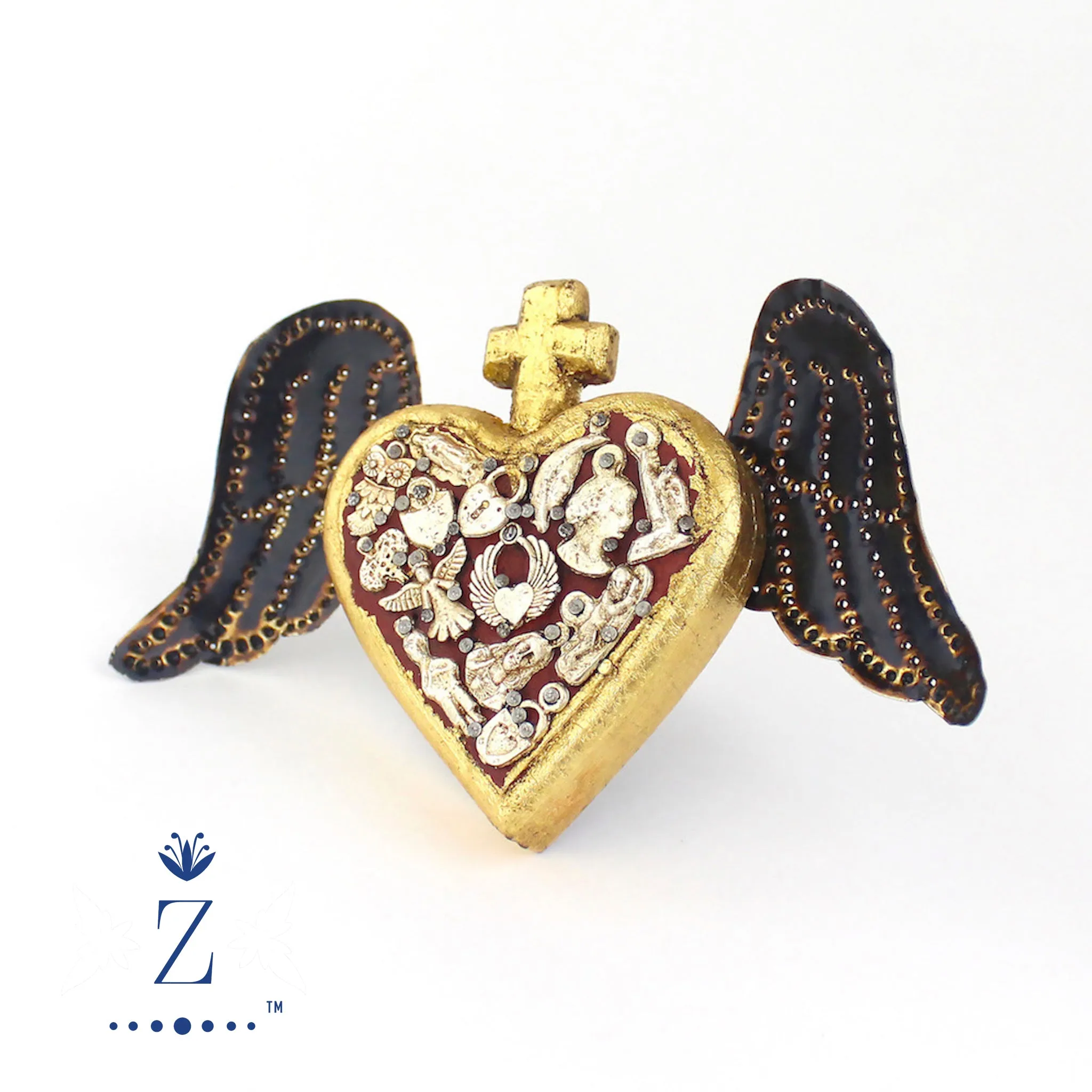 Sanctuary Heart with Tin Wings