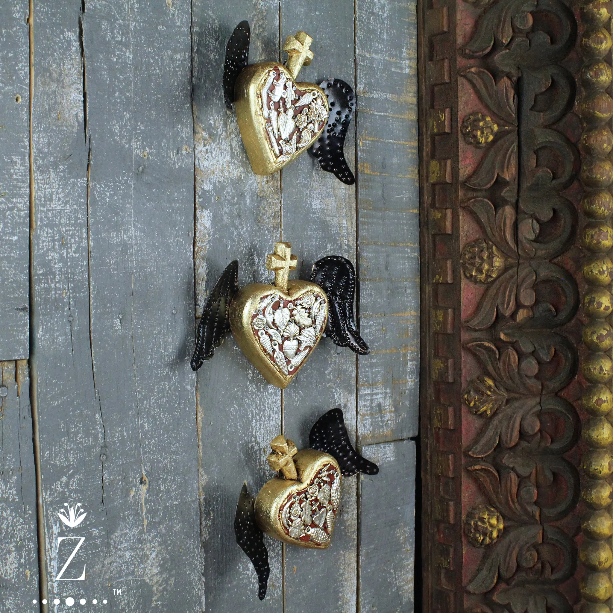 Sanctuary Heart with Tin Wings