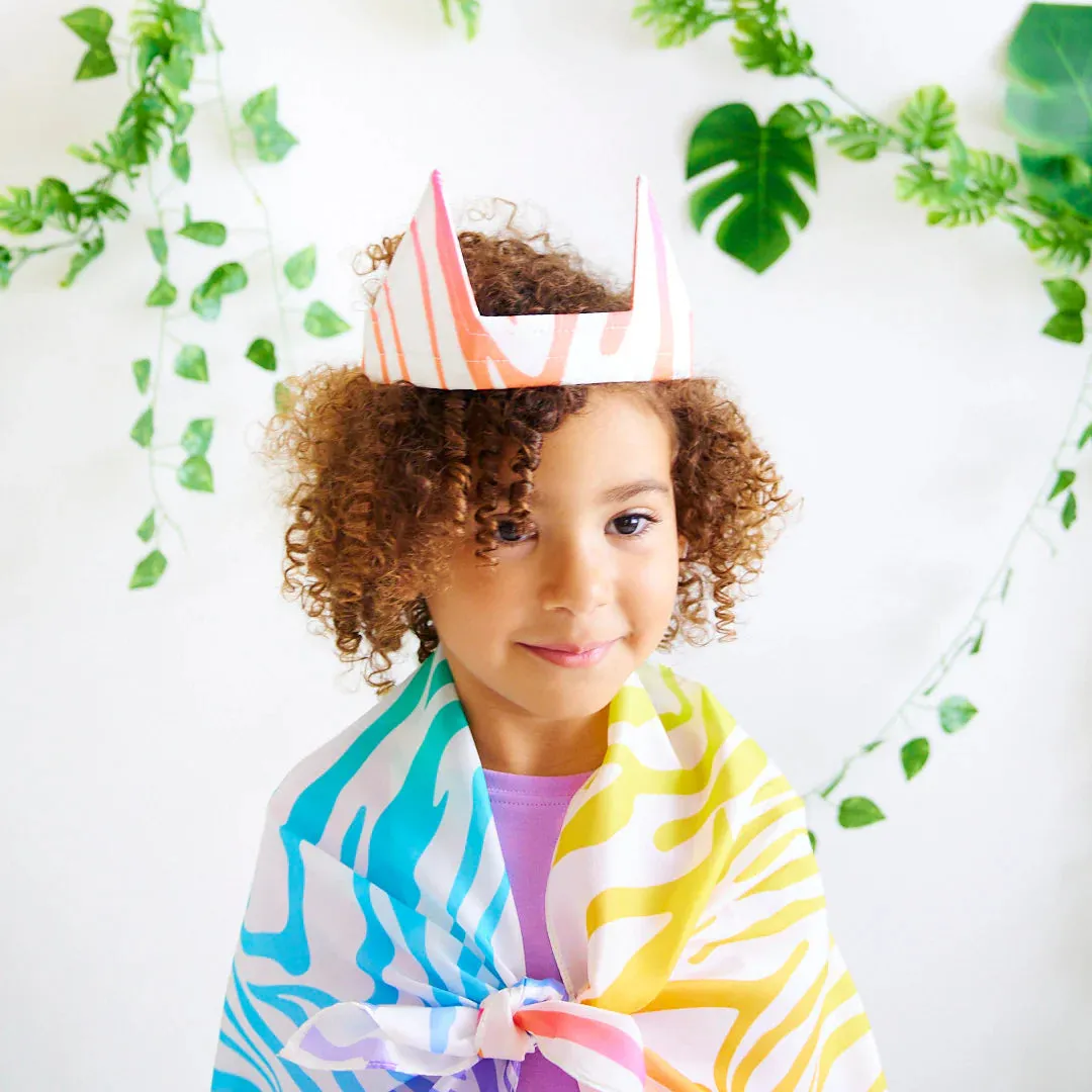 Sarah's Silks Rainbow Zebra Ears