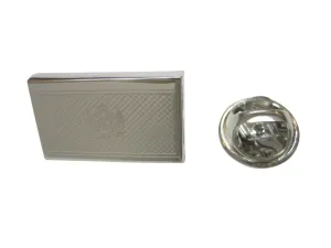 Silver Toned Etched Montenegro Flag Lapel Pin
