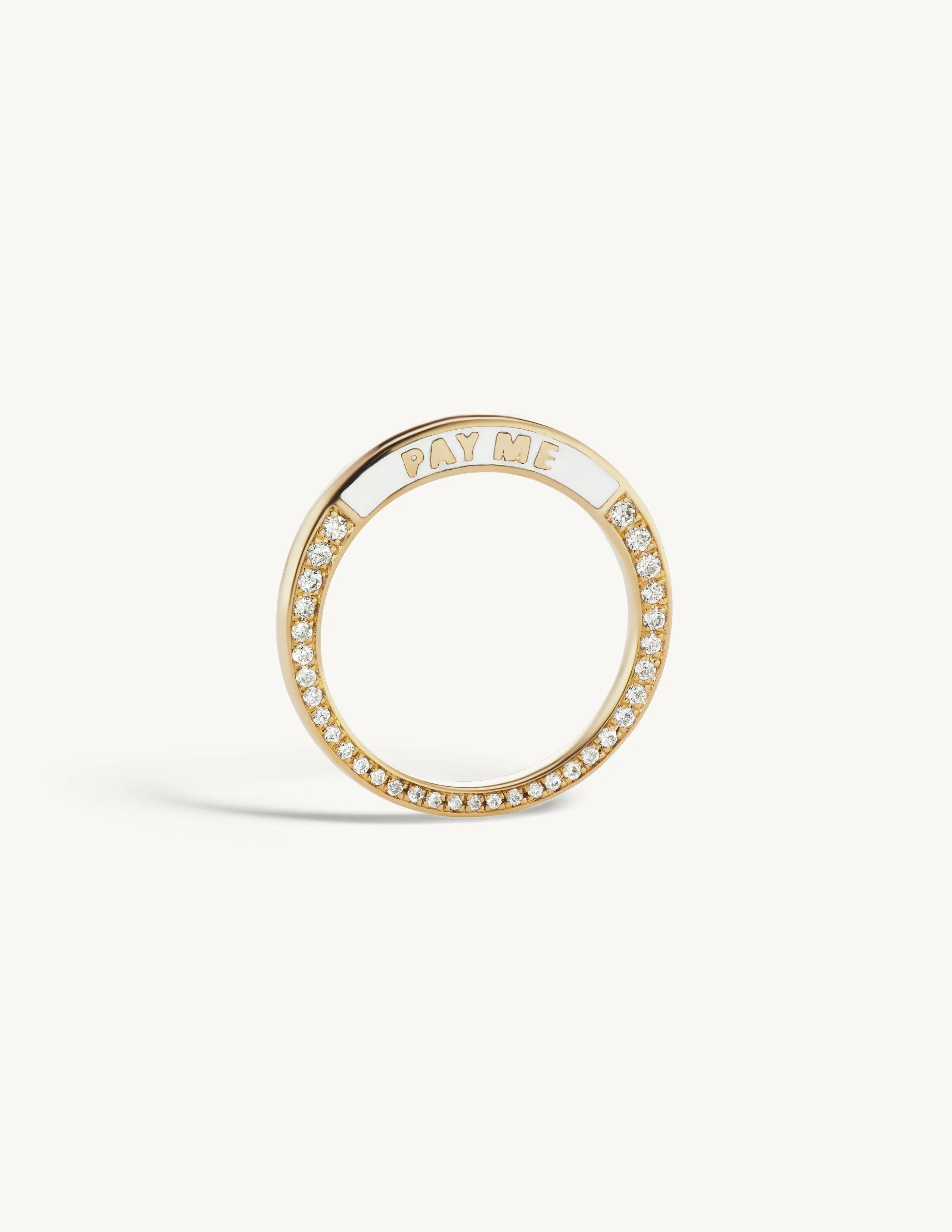 SRJ X ZM Diamond and Enamel Band