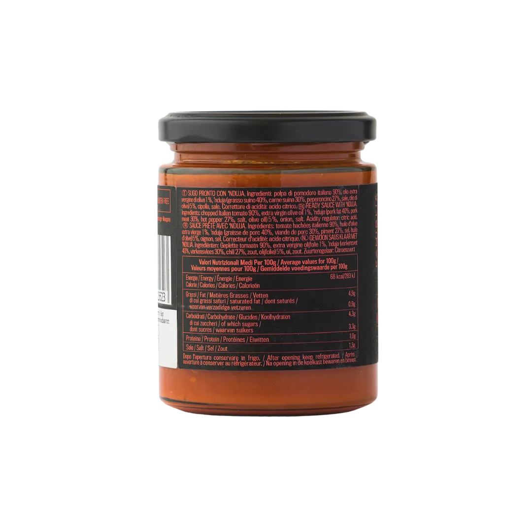 Sugo Alla 'Nduja Di Spilinga - Ready Sauce With ‘Nduja 6 x 270g