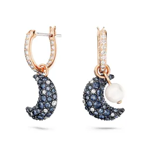 Swarovski Luna Rose Tone Multicoloured Drop Earrings