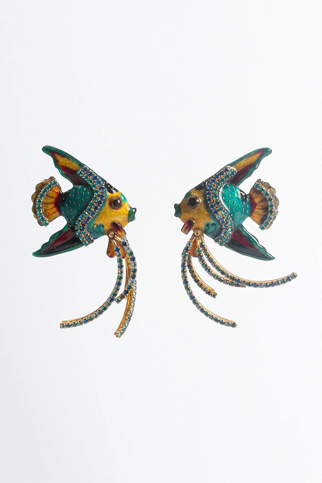 Swimming Angelfish Earrings