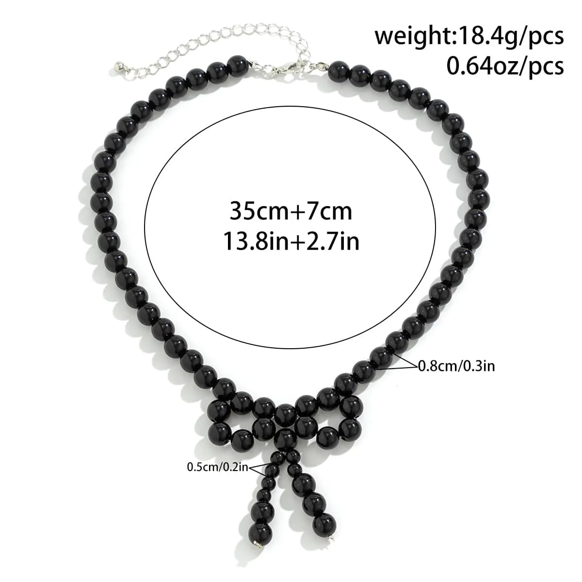 Temperament Bowknot Pearl Chain Choker Necklace