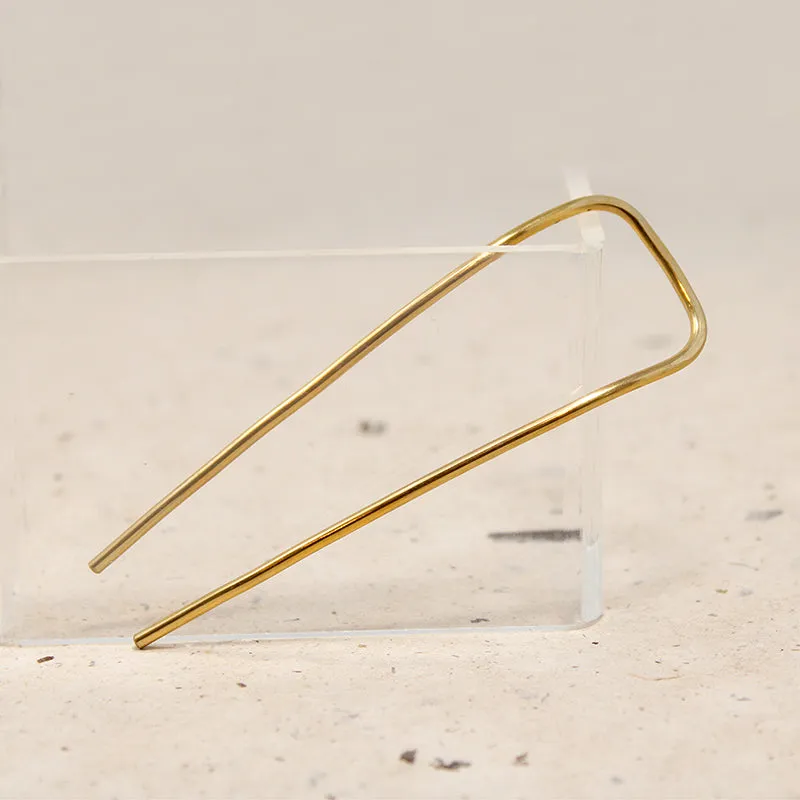 Tuck Brass Hair Pin from Favor
