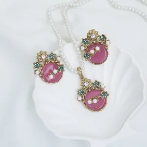 Turkish Gemstone Locket Set