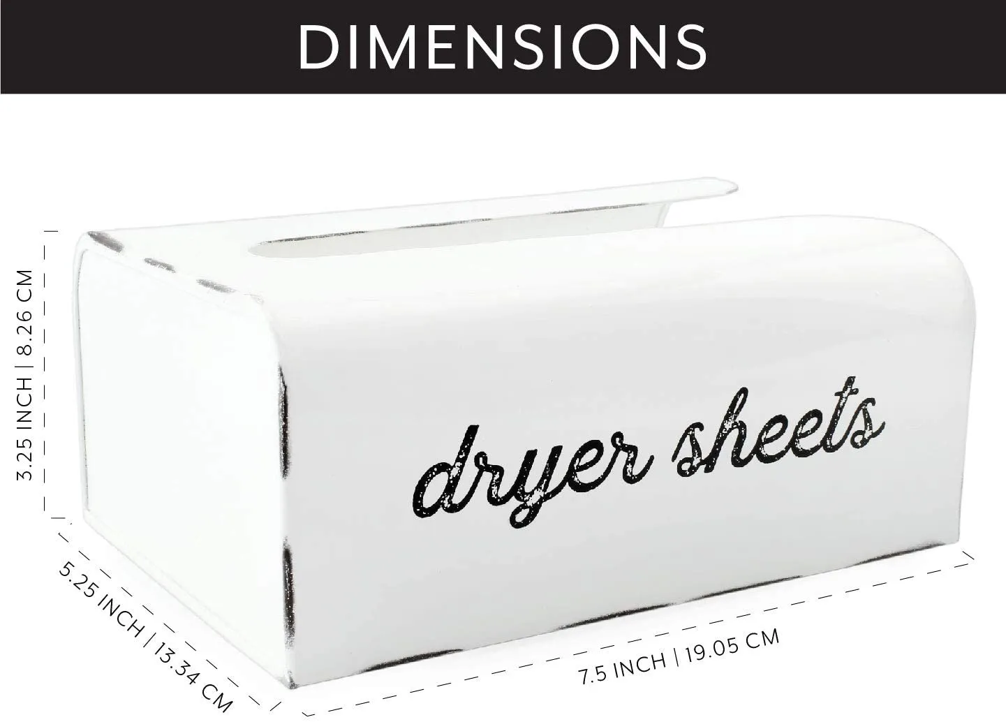 Vertical Dryer Sheet Dispenser (White, Case of 30)