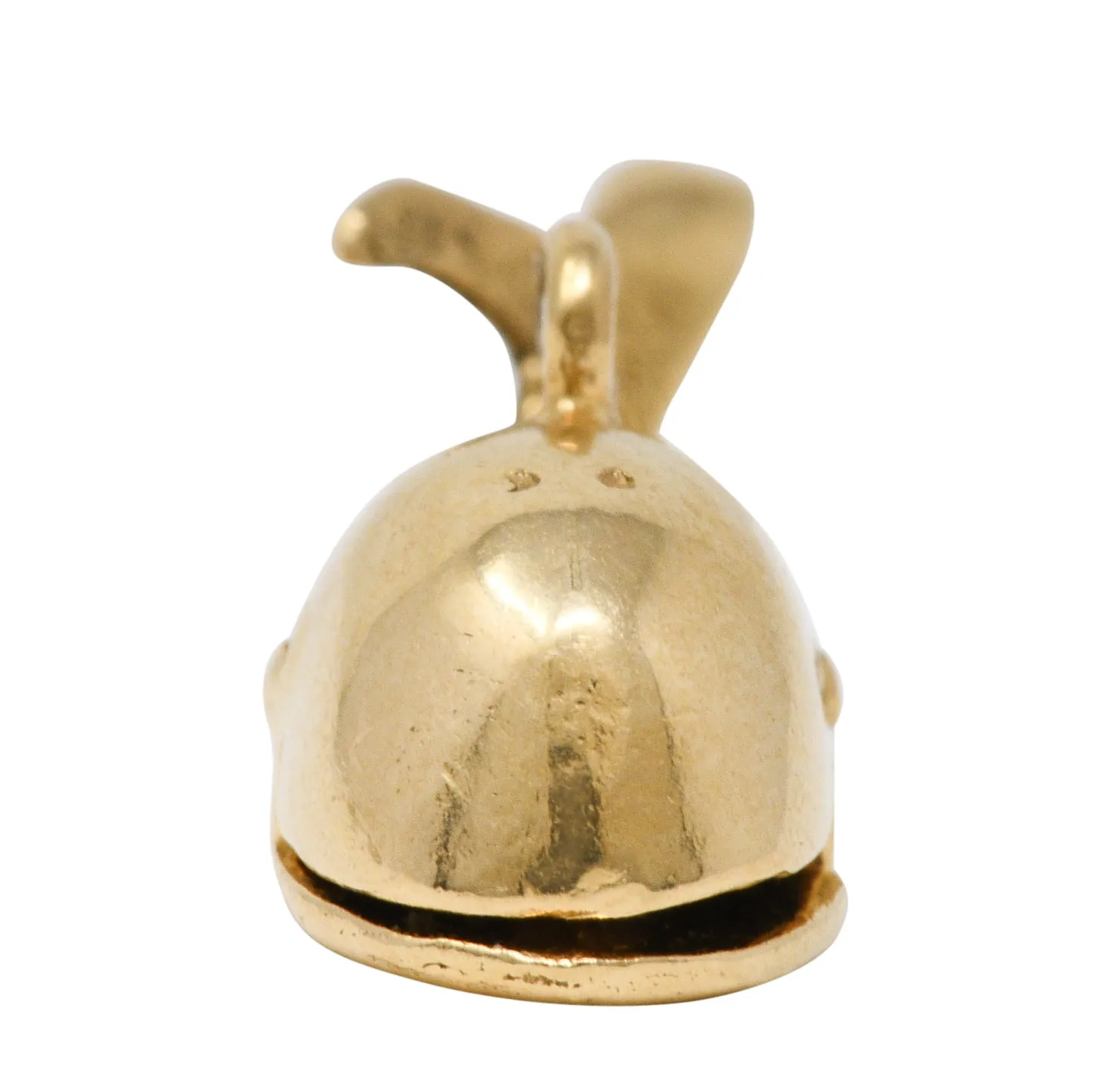 Vintage Enamel 14 Karat Gold Jonah Whale Articulated Charm
