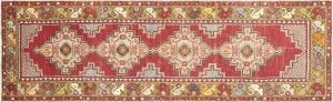Vintage Turkish Oushak Runner - 2'11" x 9'7"