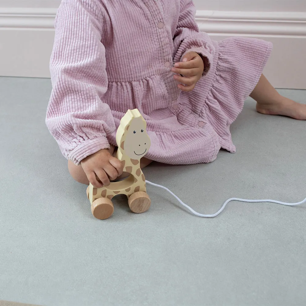 Wooden Pull Along Toy Giraffe