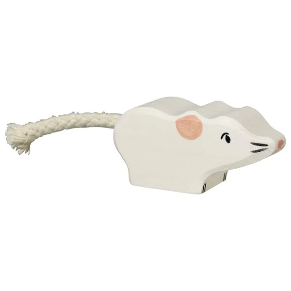 Wooden Toys Mouse, White