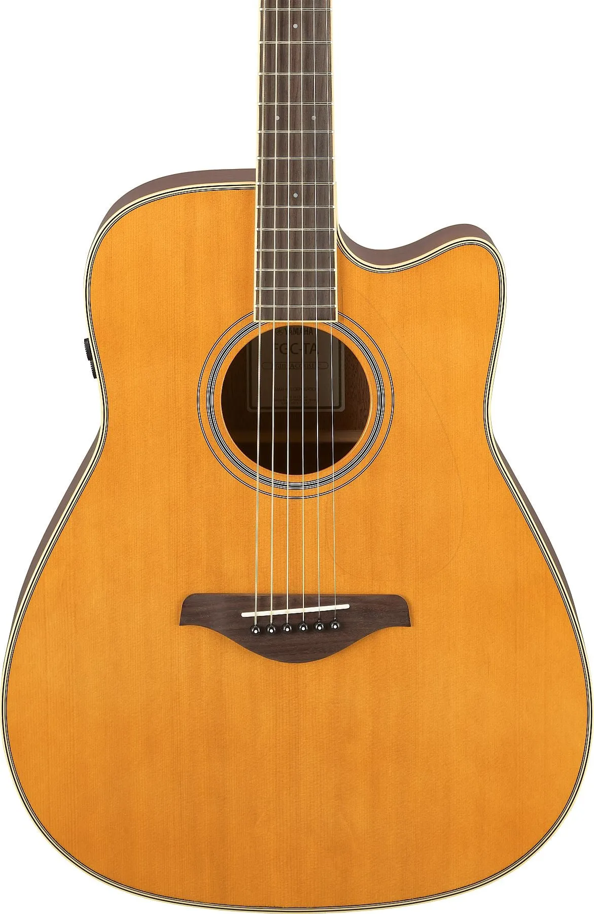 Yamaha FGCTA VT Tradition Western TransAcoustic 6-String RH Acoustic Electric Guitar in Vintage Tint