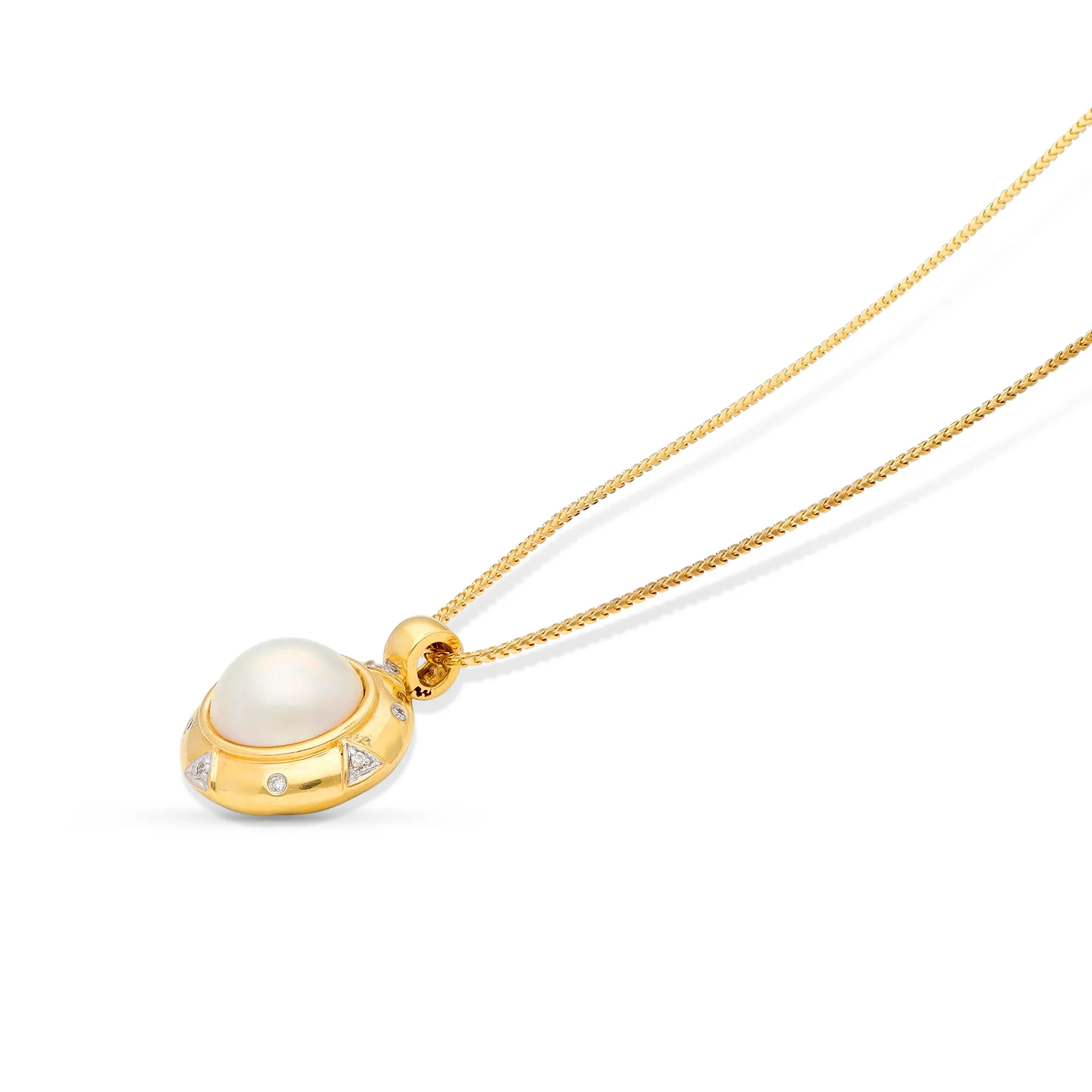 Yellow Gold Moby Pearl Pendant